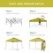 Best Choice Products 10x10ft Easy Setup Pop Up Canopy, Portable Tent w/ Side Wall, 1-Button Push, Case